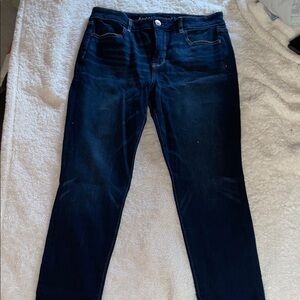 American Eagle Outfitters Deep Blue Skinny Jeans